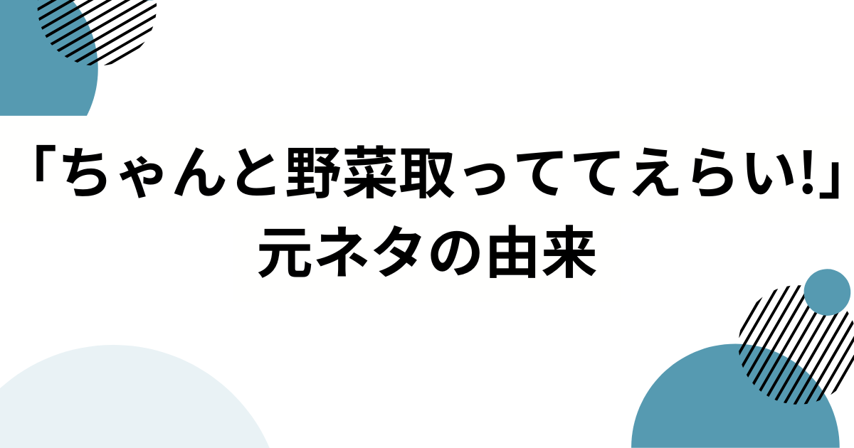 「ちゃんと野菜取っててえらい!」元ネタは?堀江貴文(ホリエモン)事件について解説 | SLANGVERSE